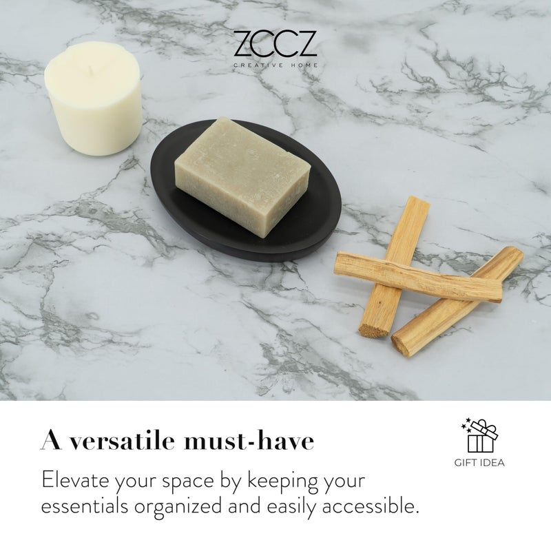 ZCCZ Bathroom Accessory Set  4 Pcs Matte Black Bathroom Vanity Countertop Bathroom D?cor Sets Accessories with Soap Dispenser  Toothbrush Holder Set  Tumbler  Soap Dish - Image 5